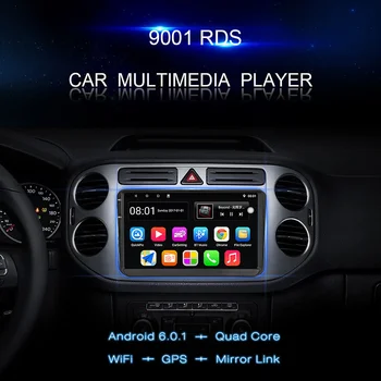 TOPSOURCE Avto Multimedia Player 9 Inch Android 2 Din Z GPS Wifi RDS avtoradia Za VW/Volkswagen/POLO/PASSAT/Golf/Škoda/Fabia