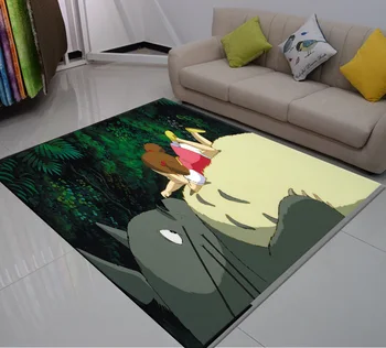 Totoro Preprogo Anime Komedija Risanka Vzorec Talna Obloga Dobrodošli Preproga na Prostem Preprogo Otroci Spalnica, Odeje 3D Tiskanja Preprogo Kuhinja Mat