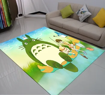 Totoro Preprogo Anime Komedija Risanka Vzorec Talna Obloga Dobrodošli Preproga na Prostem Preprogo Otroci Spalnica, Odeje 3D Tiskanja Preprogo Kuhinja Mat