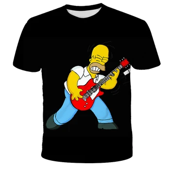 Tovarne neposredno prodajo Simpson 3D digitalni tisk moških in žensk poletje priložnostne dihanje očesa T-shirt