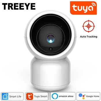 Treeye Tuya Smart Življenje 1080P IP Kamera 2MP, Brezžični WiFi Varnostni Nadzor CCTV Alexa googlova Domača stran Pomočnik Baby Monitor