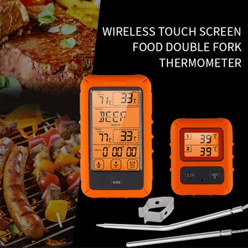 TS-TP20 Brezžični Digitalni Kuhanje Termometer z Dvojno Sonda Kuhinja Hrane, Mesa, Peka Thermograph za Kadilec BBQ Žar
