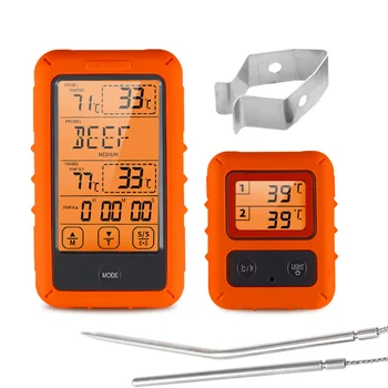 TS-TP20 Brezžični Digitalni Kuhanje Termometer z Dvojno Sonda Kuhinja Hrane, Mesa, Peka Thermograph za Kadilec BBQ Žar
