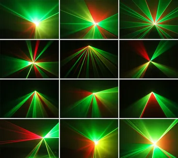 TUJEC Daljinsko DMX512 200mW RGY Laser Razsvetljavo Optičnega Učinka Dance DJ Disco Party Kažejo Luči Božič Projektor Luči