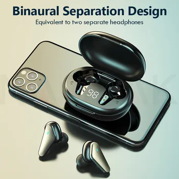 TWS Bluetooth 5.0 Slušalke Brezžične Vodotesne Slušalke šumov 9D Stereo Šport Čepkov Slušalke Z Mikrofonom