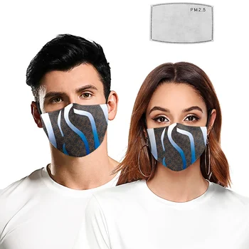 Unisex Natisnjeni Usta Masko Prilagodi Stroj Proti Prahu Cubrebocas PM2.5 Zaščitne Filtre, Respirator Dihanje Mascarillas