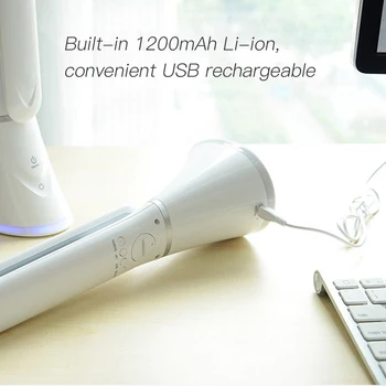 USB led namizna svetilka z Budilka Koledar Temperature LCD-Zaslon Barvni Zaslon Chang Zatemniti Dotik Zložljive LED namizne Svetilke