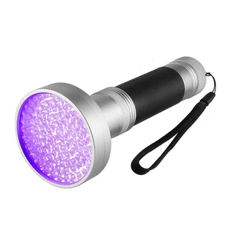 UV LED Svetilka Svetilka Svetilka AA Baterije 100 F5 395NM Violet za Odkrivanje Marker Checker