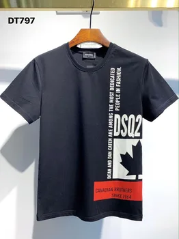 V tujini Verodostojno 2020 NOVE T-Shirt D2 O-Neck Kratek tees rokav Vrhovi DSQ2 moška Oblačila DT797