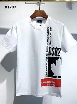 V tujini Verodostojno 2020 NOVE T-Shirt D2 O-Neck Kratek tees rokav Vrhovi DSQ2 moška Oblačila DT797