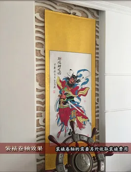 Velike Azije učinkovita Talisman Exorcise zlih duhov Exorcisms mesto curtilage Zhong Kui Bog handpainted FENG SHUI slikarstvo 4243