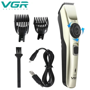 VGR Profesionalni Električni Hair Trimmer 1-20 mm, Dolžina Nastavljivi Akumulatorski Lase Clipper Frizuro Kit Brado Brivnik za Moške V-031