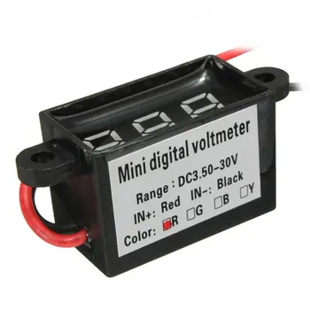 Visoke Kakovosti Nepremočljiva 0.28 DC 3.5-30V Mini Digitalni LED Voltmeter Volt Meter F 12V Avto Moto