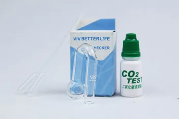 VIV CO2 stekla visi na zaslonu CO2 koncentrat test tekočih kapalko akvarijske vode, rastlin fish tank