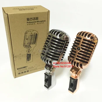 VM-60 Strokovne Obračanje Letnik Mikrofon Klasične Dinamični Mikrofoni Retro Microfone za Oddajanje Vokal & Koncert