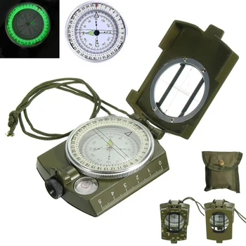 Vojaške Pro Žep Vojske Geologija Svetlobna Kompas za na Prostem Pohodništvo, Kampiranje