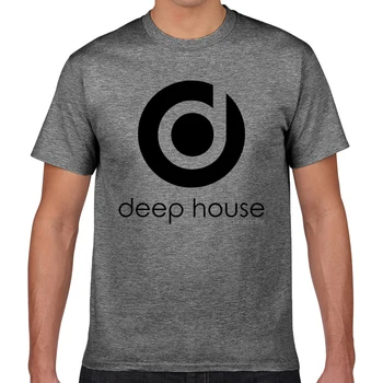 Vrhovi Majica s kratkimi rokavi Moški deep house glasbe O-Vratu Letnik Geek po Meri Moškega Tshirt XXXL