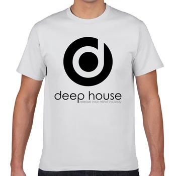 Vrhovi Majica s kratkimi rokavi Moški deep house glasbe O-Vratu Letnik Geek po Meri Moškega Tshirt XXXL