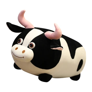 Vroče Kawaii Simulacije Risanka Mleka Krave Plišastih Igrač Mehko Polnjene Cartoon Živali Govedo Lutka Baby Spalne Blazine Blazino Fant Darila