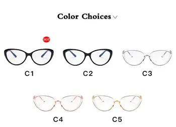 VWKTUUN Cat Eye Glasses Okvir Candy Barve Oči očala Okvirji Za Ženske, Moške Očala za Kratkovidnost Okvirji Študentov Ponaredek Očala