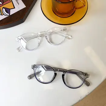 VWKTUUN Okrogle Očala Okvirji Anti Modra Svetloba Očala Ženske Optični Eye glasses Moških Modra Svetloba Blokiranje Očala Računalnik Očala