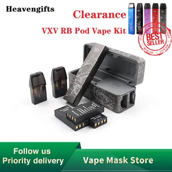 VXV RB Pod Vape Komplet z 2pcs Zamenljive Baterije & 2pcs 2.5 ml Stroka & Polnjenje Dock Elektronska Cigareta Stroka Sistem VS Povlecite X