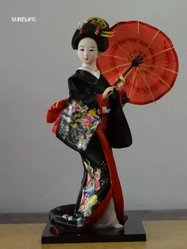 Vzhodnoazijske slog Japonske svile notranja oprema Kimono Kabuki Gejša lutka obrt okraski Japonski humanoid številke Doma dekor