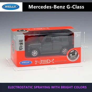 WELLY 1:36 Mercedes-Benz G-Razred zlitine modela avtomobila pralni Simulacije Zbiranje igrač potegnite nazaj vozila Darilo zbirka 3879