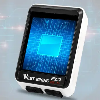 West Kolesarjenje Kolesarska Štoparica merilnik Hitrosti z Baterijo Nepremočljiva Kolo z Brezžičnim 5 Language Kolesarski Števec LED Digitalni