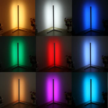 WIFI RGB Mizo v Kotu Svetilka Moderne Preprost LED Palica svetil za dnevno Sobo, Spalnico Vzdušje Stoji Notranja Luč Napeljave Dekor