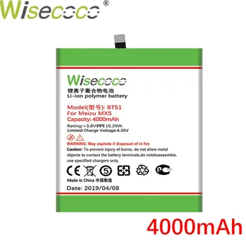 Wisecoco BT40 BT41 BT51 BT42C BT53 Baterija Za Mei zu MX4 MX5 MX6 Pro M2 Opomba PRO 6S M575M Telefon, Baterijo Zamenjajte+Številko za Sledenje