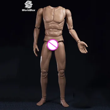 Worldbox 1/6 obsega AT020 Moški Močno Telo Model odporne telesa z vratu carving Moških univerzalnega Modela, 12' Telo Slika Igrače Lutka