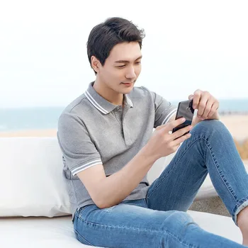 Xiaomi 1pcs modni Trend 90 točke Klasičnih river kratek sleeve majica Cool svilnato Poletje prosti čas cotton Polo Šport Pametni dom