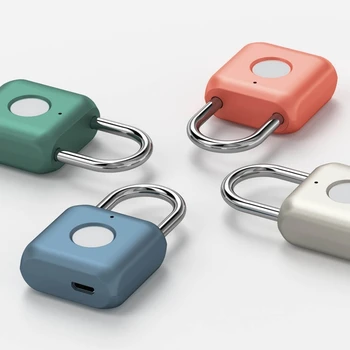 Xiaomi Uodi Smart Prstnih Ključavnico Kitty USB Nepremočljiva Elektronski bralnik Prstnih Zaklepanje Doma Anti-krajo Prtljage Primeru Varnost
