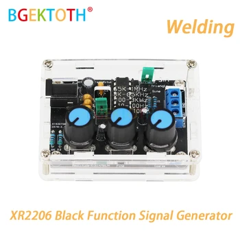XR2206 Črna Funkcija Signal Generator Celoti Sestavljeni Varjenje Sine/Trikotnik/ Kvadratni Izhod 1 HZ-1MHZ