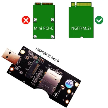 XT-XINTE za NGFF M. 2 Tipko B, da USB 3.0 Adapter Pretvornik Kartico Odbor Namizni RAČUNALNIK Dodajte na Kartico z Režo za Kartico SIM