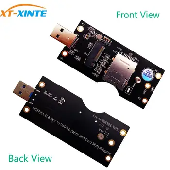 XT-XINTE za NGFF M. 2 Tipko B, da USB 3.0 Adapter Pretvornik Kartico Odbor Namizni RAČUNALNIK Dodajte na Kartico z Režo za Kartico SIM
