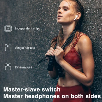 XVIDA X15 dotik Slušalke Brezžične Bluetooth 5.0 Slušalke Mini Čepkov Z Mic polnjenje BOX Šport Slušalke Za vse pametni telefon 10767