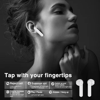 XVIDA X15 dotik Slušalke Brezžične Bluetooth 5.0 Slušalke Mini Čepkov Z Mic polnjenje BOX Šport Slušalke Za vse pametni telefon