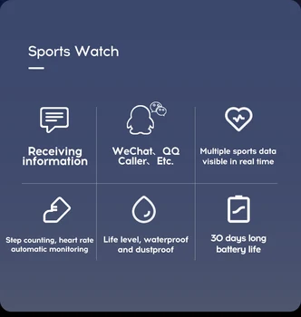 Y68 Pametno Gledati Nepremočljiva Bluetooth Y68 Šport SmartWatch Moški Ženske Manšeta Za IPhone Fitnes Tracker Srčnega Utripa