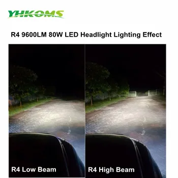 YHKOMS HB3/9005 HB4/9006 LED žarometi žarnica H4 LED žarnice H7 H8 H9 H11 D1S D2S D3S D4S 9004 9007 H13 H1 H3 H27 Avtomobilski Žaromet Kit