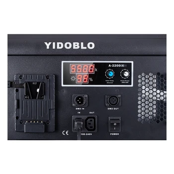 Yidoblo 70W A-2200IX LED Panel Dnevno svetlobo Hladno barvni LCD Zaslon, Video Razsvetljavo Pro fotografija Studio LED lučka še Naprej razsvetljavo