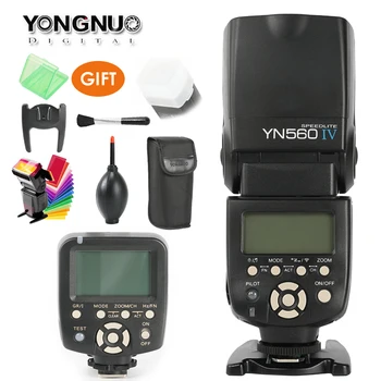 YONGNUO YN560 IV,YN-560 IV Master Radio Bliskavica Speedlite + YN-560TX Krmilnik za Nikon Canon 1000D 6D D3000 D800 D600 D6 Fotoaparat