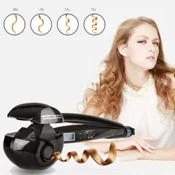 Yonntech LCD Samodejno Keramični Lase Curler Železa Vijugasto Valjčni Stroj Hair Styler Moda