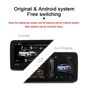 Za Audi A6/C6/4F 2005-2011 Avto Android Multimedijski Predvajalnik, Stereo Autoradio Navigacijo GPS Navi Touch HD Zaslon Carplay 1550