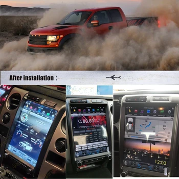 Za Ford F150 Zaslon na Dotik Radio Raptor Android PX6 2011 Tesla Zaslon Avto Multimedijski Predvajalnik, GPS Navi Stereo Audio (Stereo zvok Vodja enote