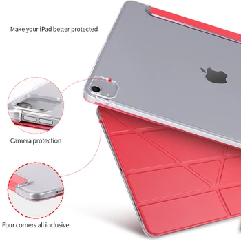 Za iPad Pro 12 9 Primeru 2020 4. Gen PU Usnje Multi-Krat Stojalo Smart Cover Za iPad Pro za 12,9 2018 PC Pregleden Težko Nazaj Primeru 14373