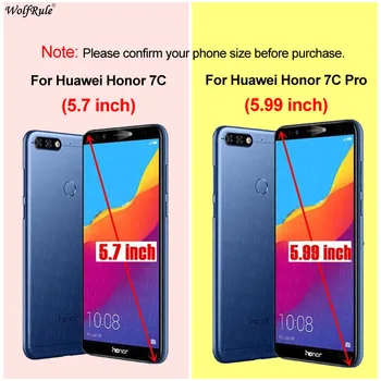 Za Kritje Huawei Honor 7C Primeru AUM-L41 10X Lite 8X Max Obroč Nosilec Odbijača Primeru Telefon Za Čast 7C Kritje ruska Različica 5.7 palčni