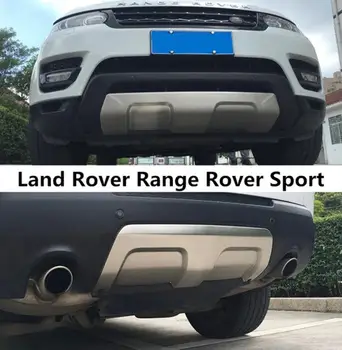 Za Land Rover Range Rover Sport 2016 2017 2018 Sprednji + Zadnji Odbijač Difuzor iz Nerjavečega jekla Odbijači Stražar drsenju ploščo