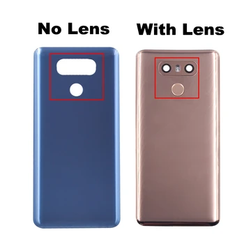 Za LG G6 Pokrovček Baterije Vrata Primeru Ohišja z Objektiva+ Prstnih stekla Dotik ID Zamenjava za LS993 US997 VS998 H870